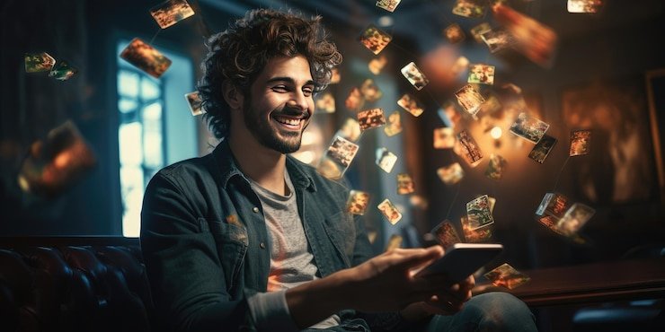 Pengguna menikmati aplikasi angel4d di perangkat android dengan interface sederhana dan cepat